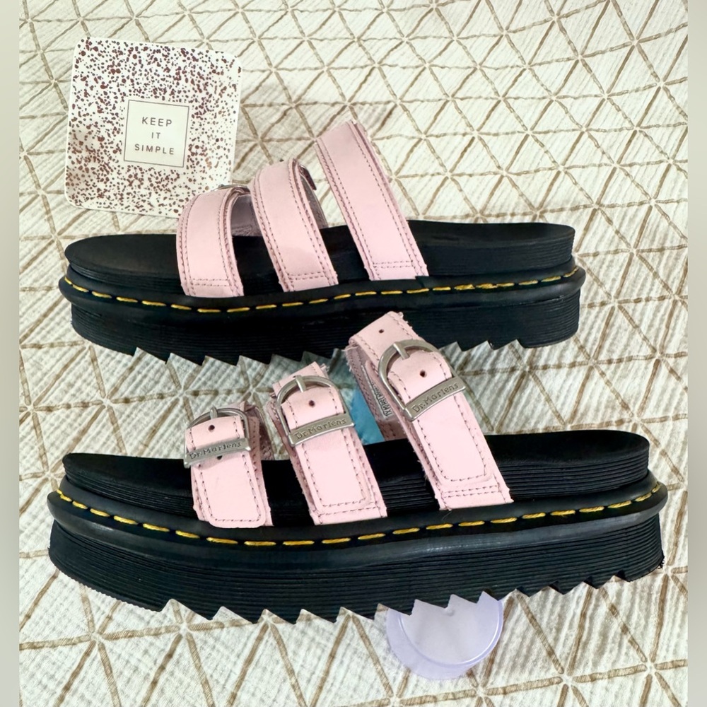 Dr. Martens Pink and Black Sandals